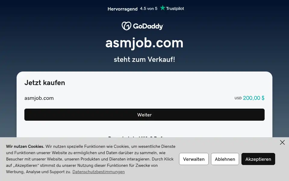 Screenshot of asmjob.com