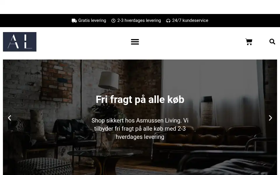 Screenshot of asmussenliving.dk