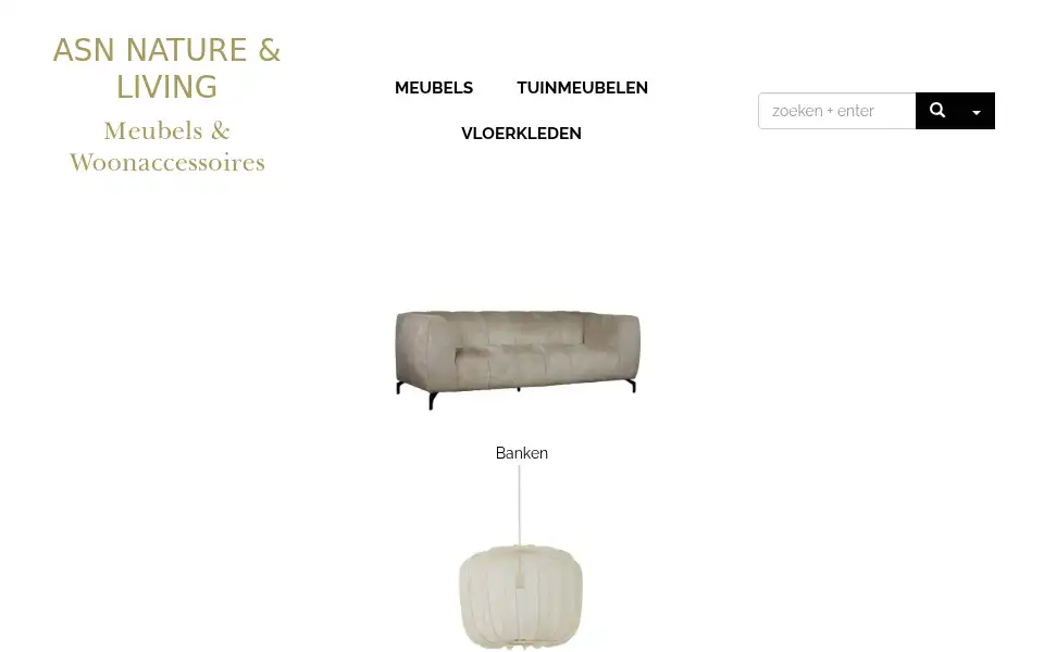 Screenshot of asnnatureandliving.nl