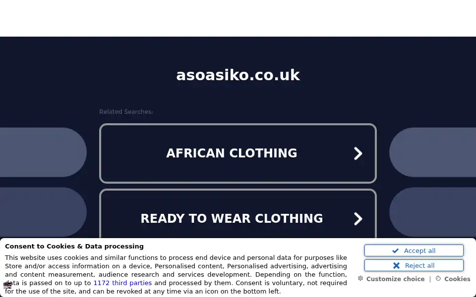 Screenshot of asoasiko.co.uk