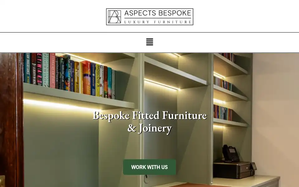 Screenshot of aspectsbespoke.co.uk