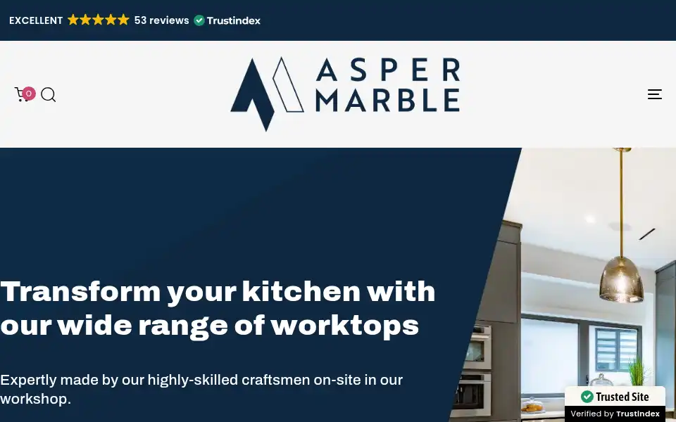 Screenshot of aspermarble.co.uk