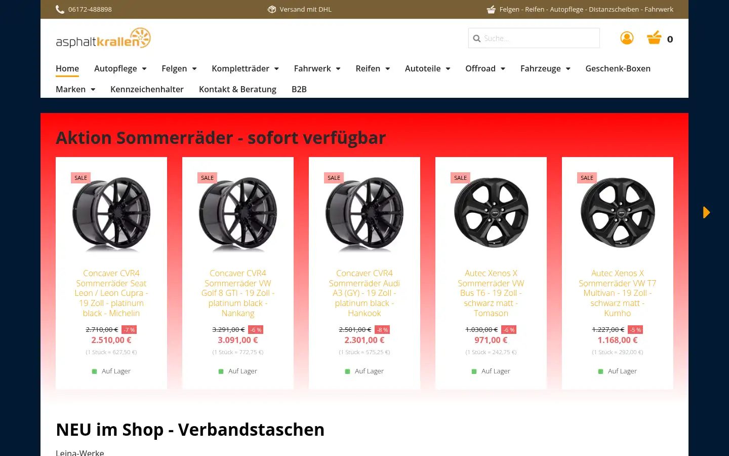 Screenshot of asphaltkrallen.de