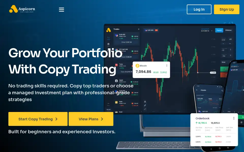 Screenshot of aspicorn.com