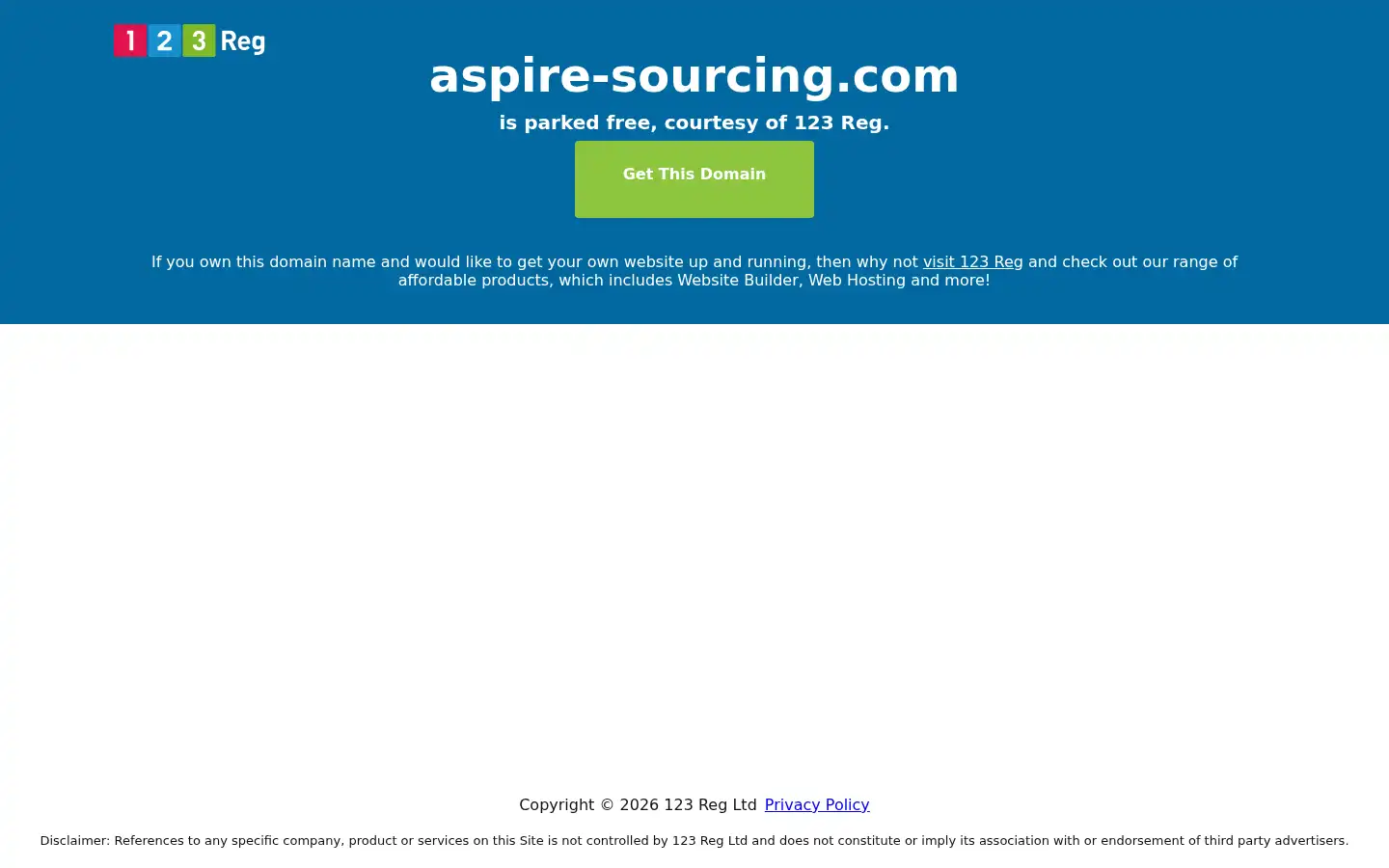Screenshot of aspire-sourcing.com