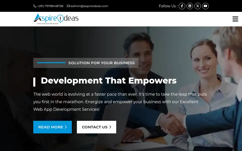 Screenshot of aspireideas.com