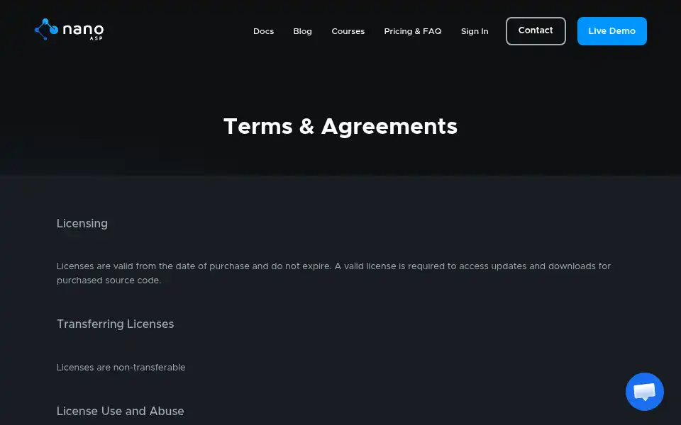 Screenshot of aspnano.com