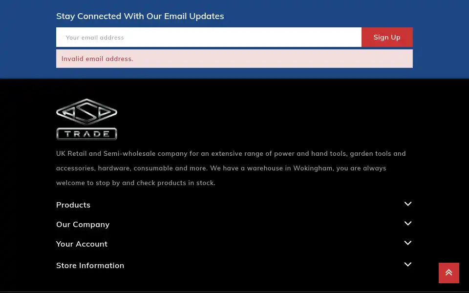 Screenshot of asptrade.co.uk