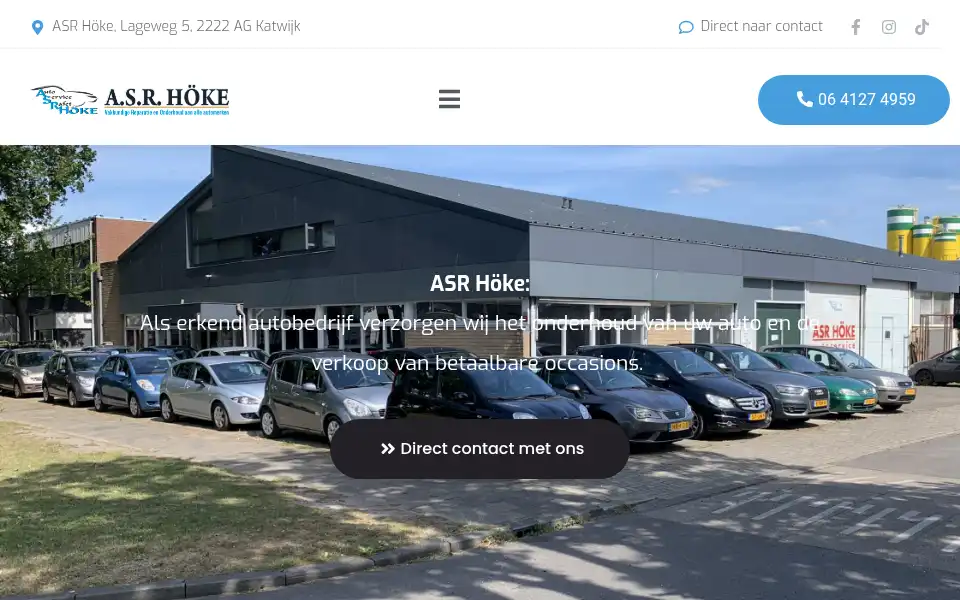 Screenshot of asrhoke.nl