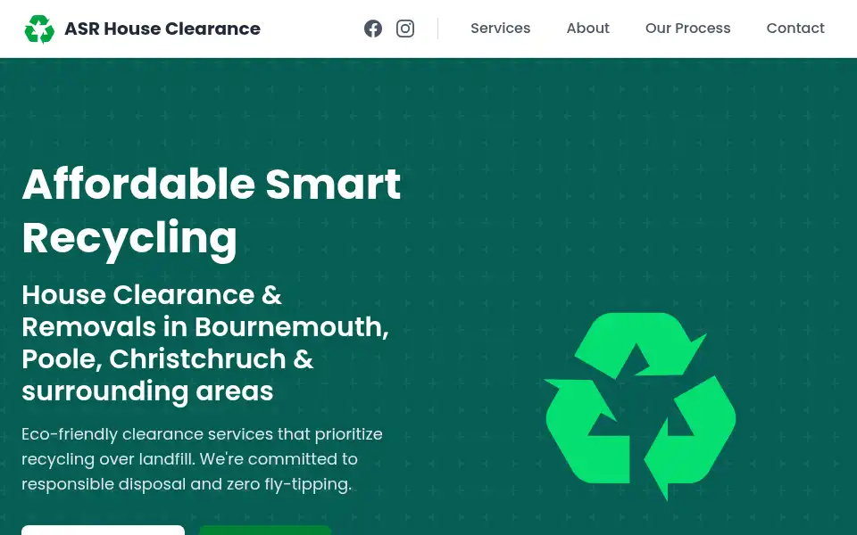Screenshot of asrhouseclearance.com
