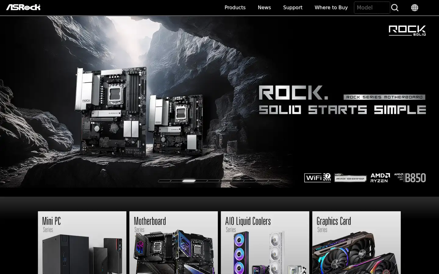 Screenshot of asrock.com.tw