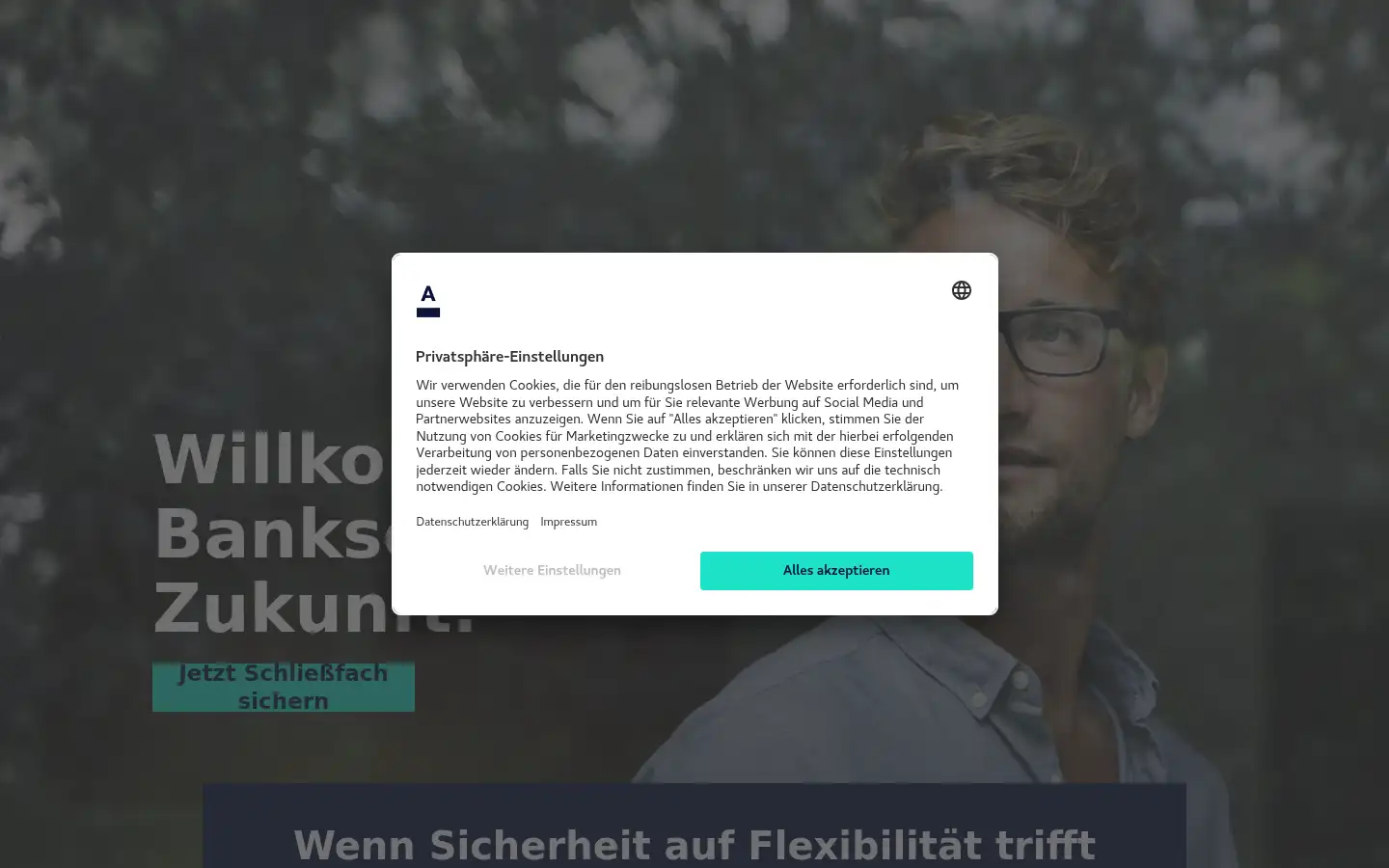 Screenshot of asservato.de
