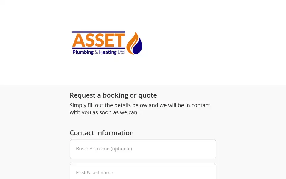 Screenshot of assetplumbingandheating.com