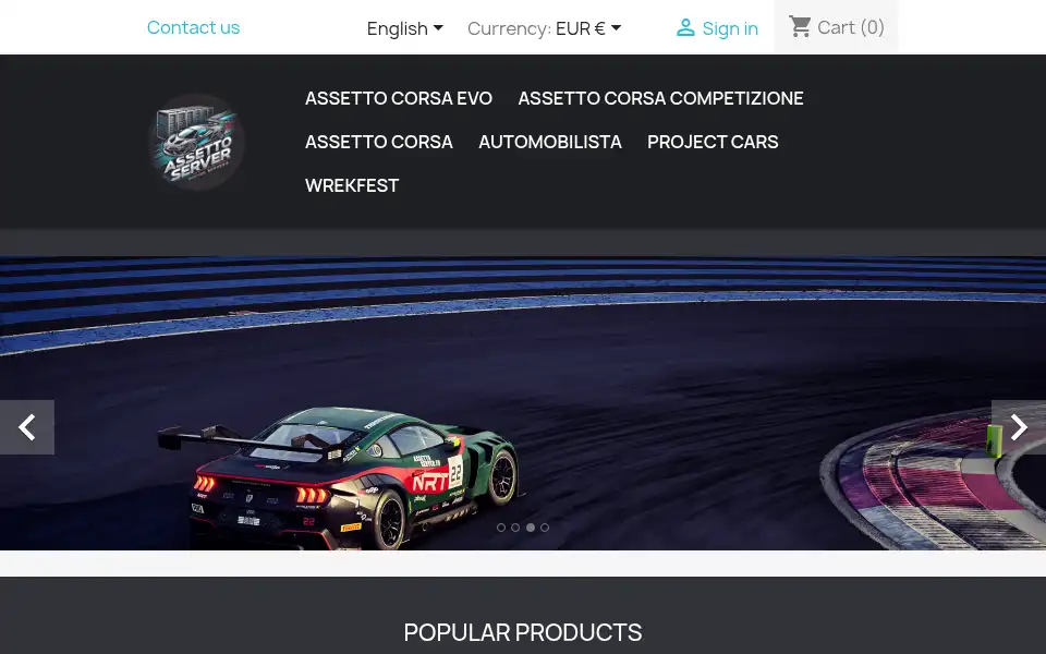 Screenshot of assettoserver.fr