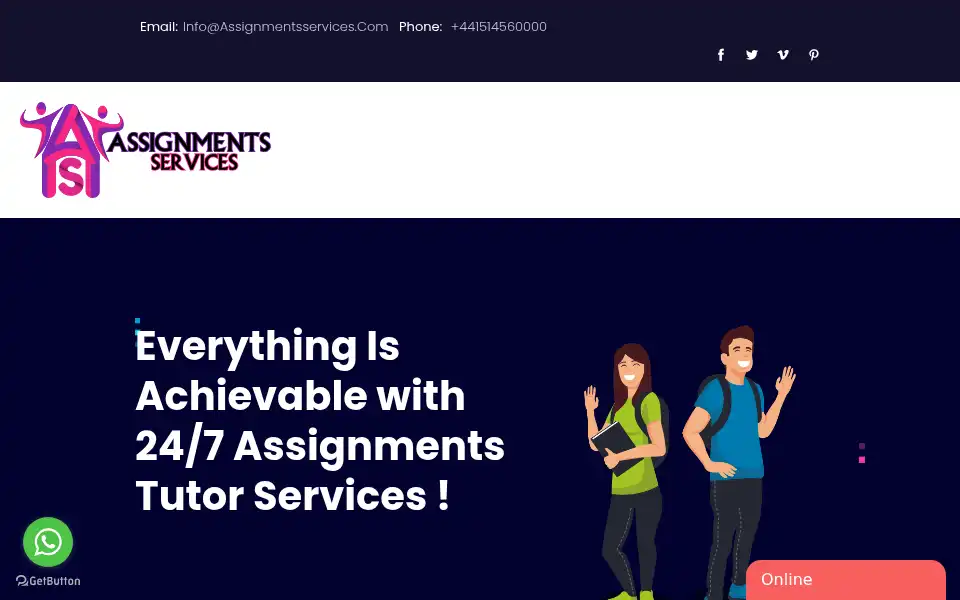 Screenshot of assignmentsservices.com