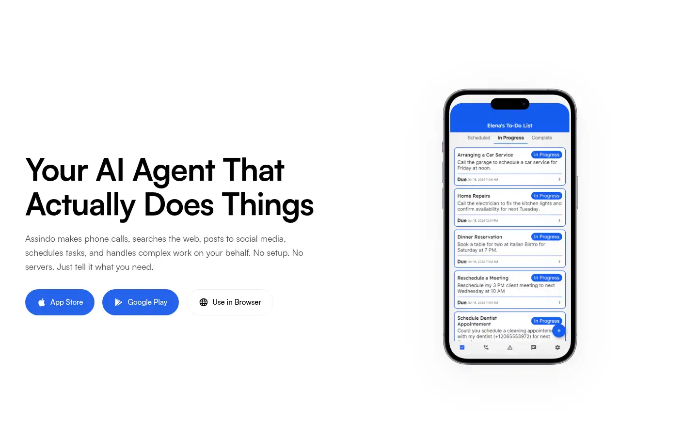 Screenshot of assindo.com