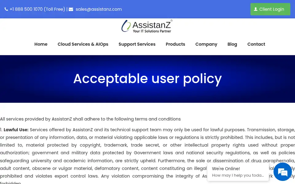 Screenshot of assistanz.com