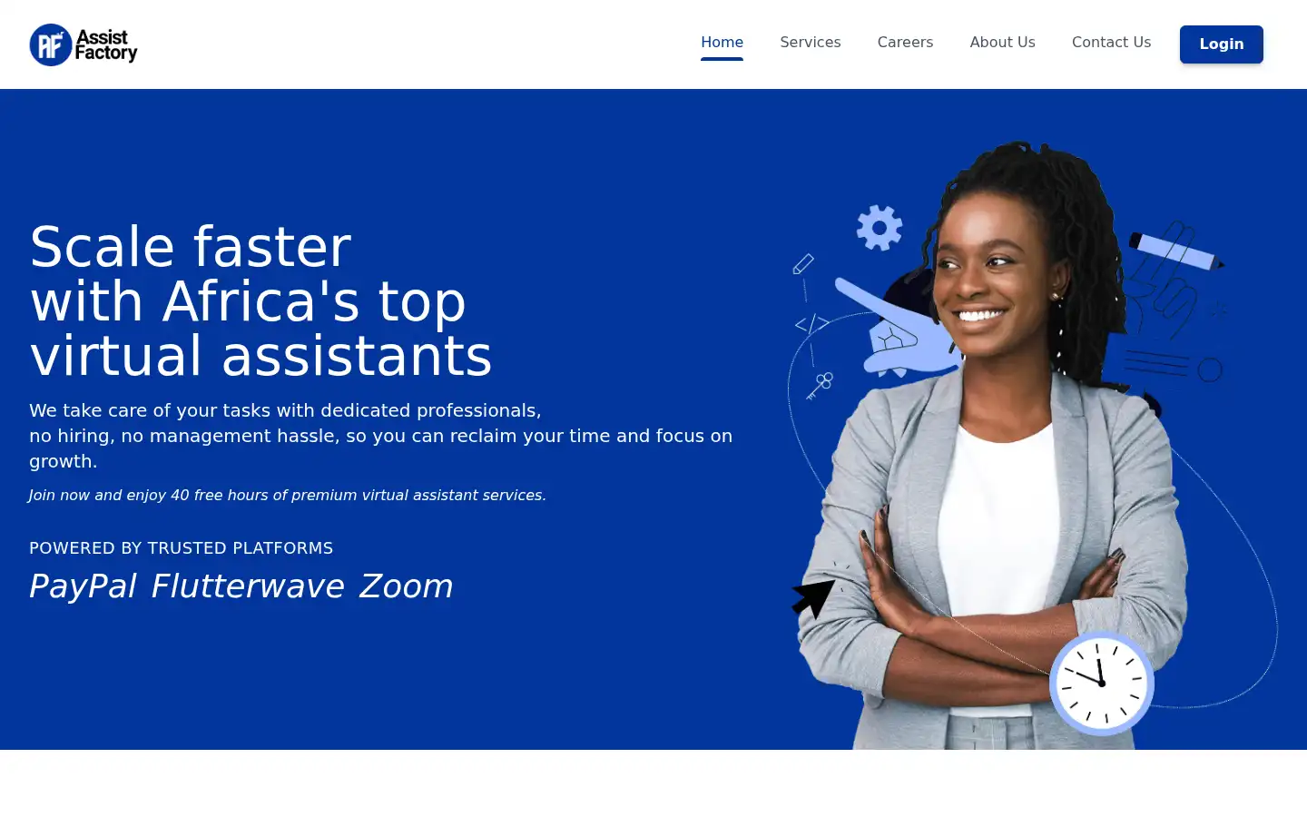 Screenshot of assistfactory.com