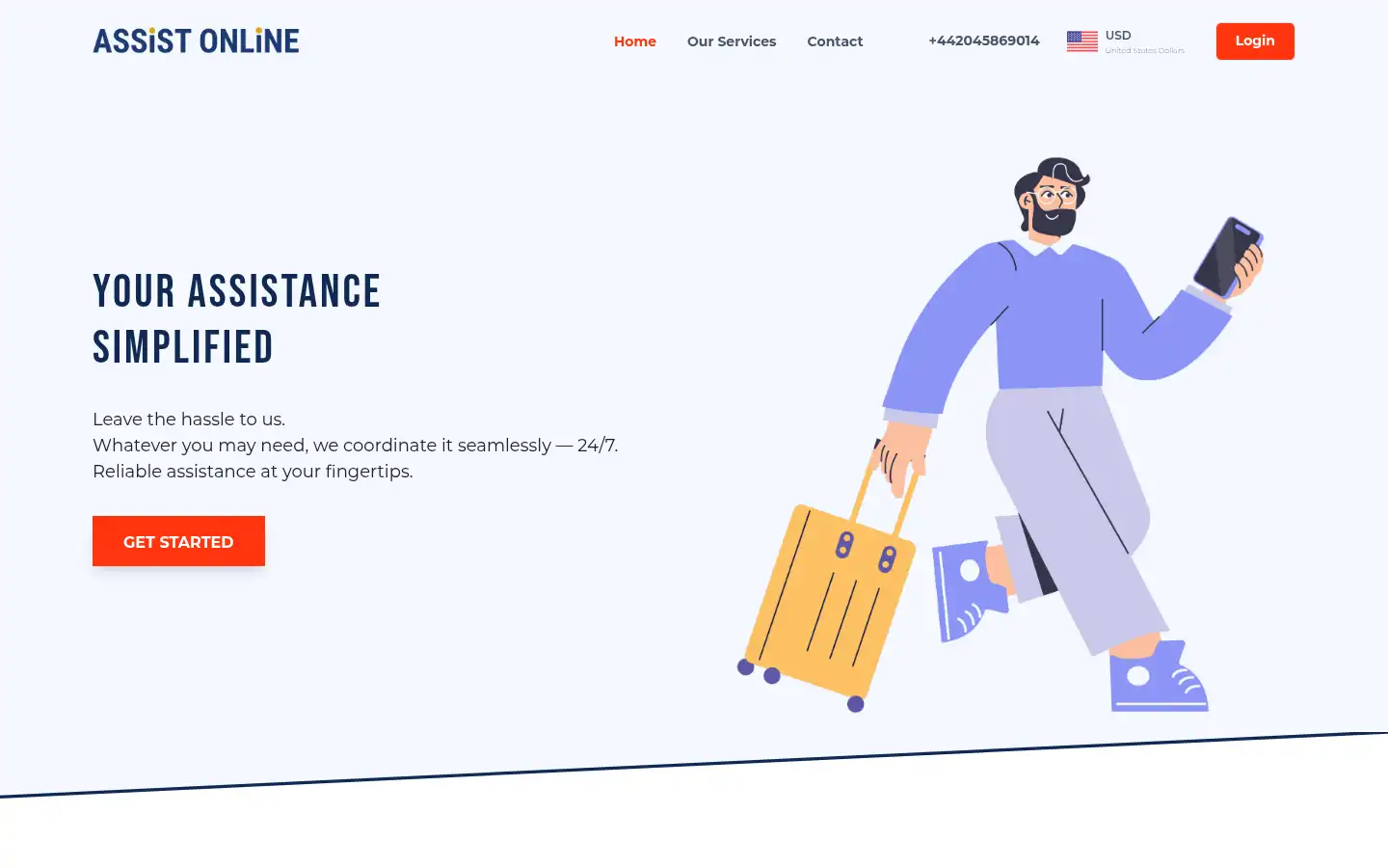 Screenshot of assistonline.uk
