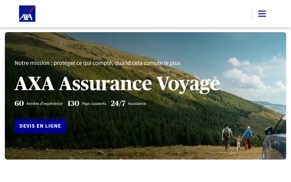 Screenshot of assurance-voyage.axa-assistance.fr