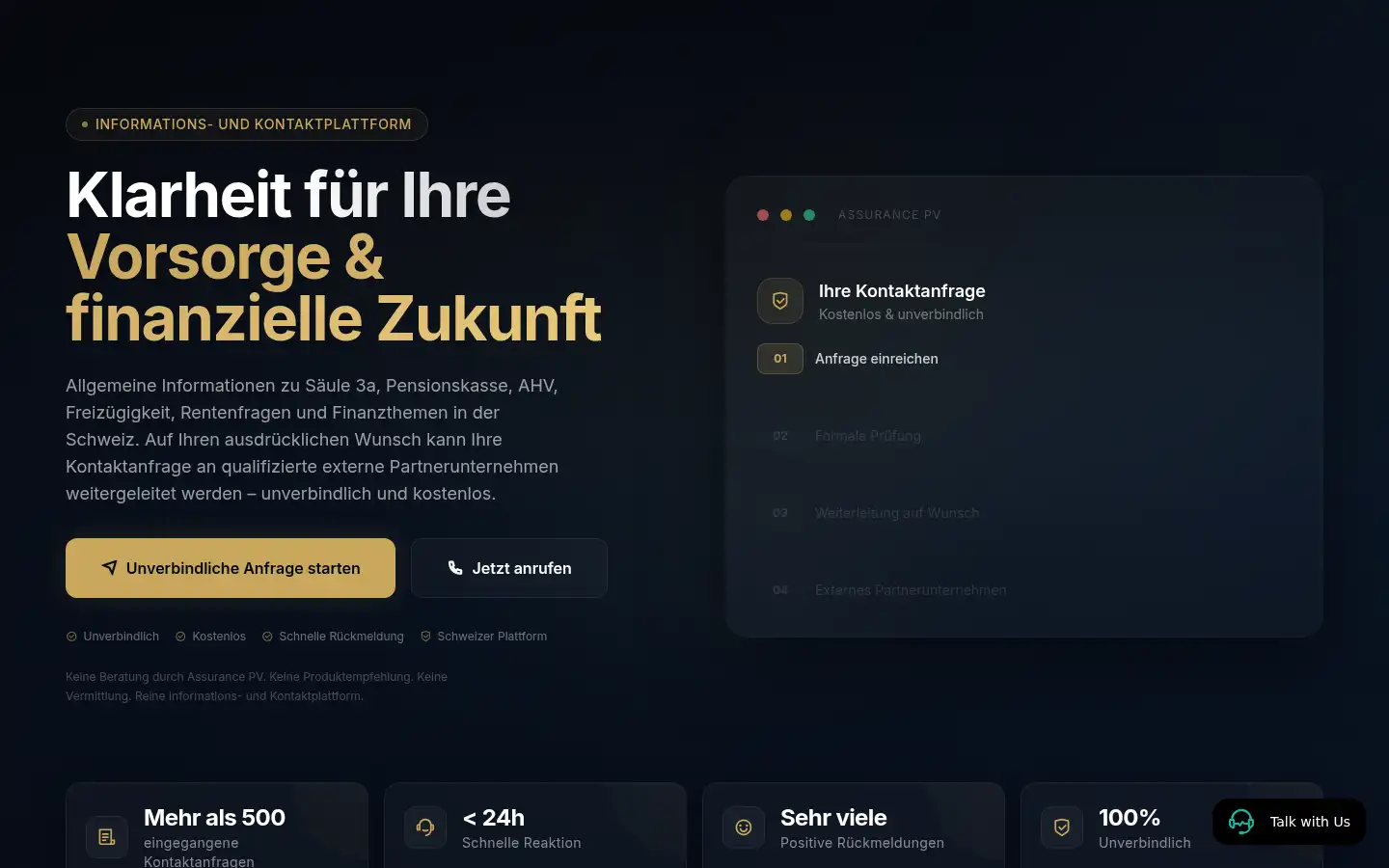 Screenshot of assurancepv.ch