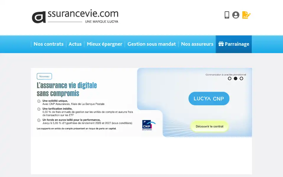 Screenshot of assurancevie.com