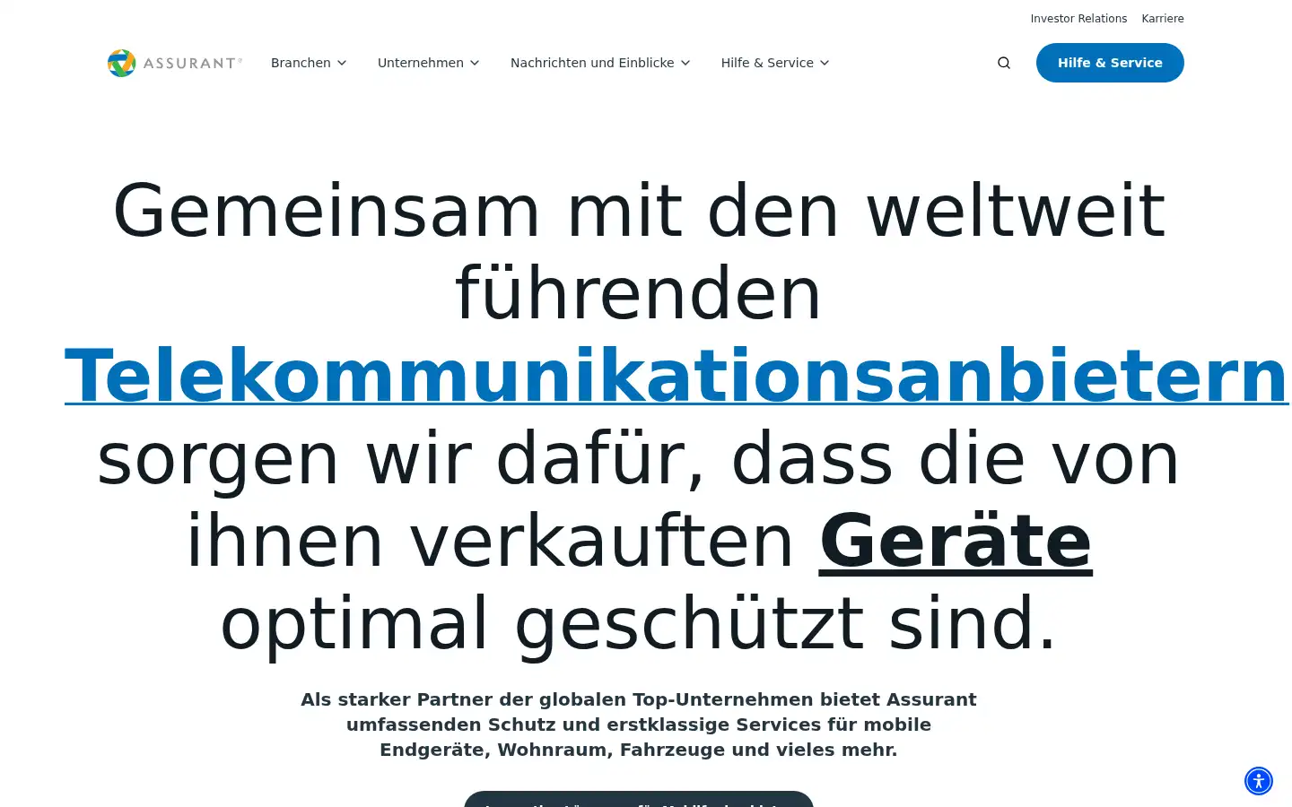 Screenshot of assurantsolutions.de