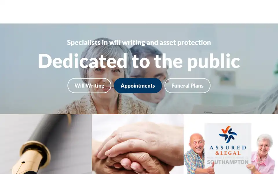 Screenshot of assured-legal.co.uk