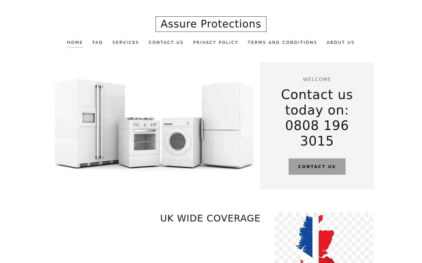 Screenshot of assureprotections.co.uk