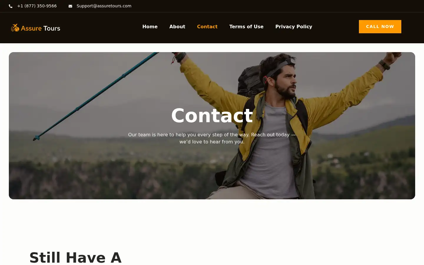 Screenshot of assuretours.com