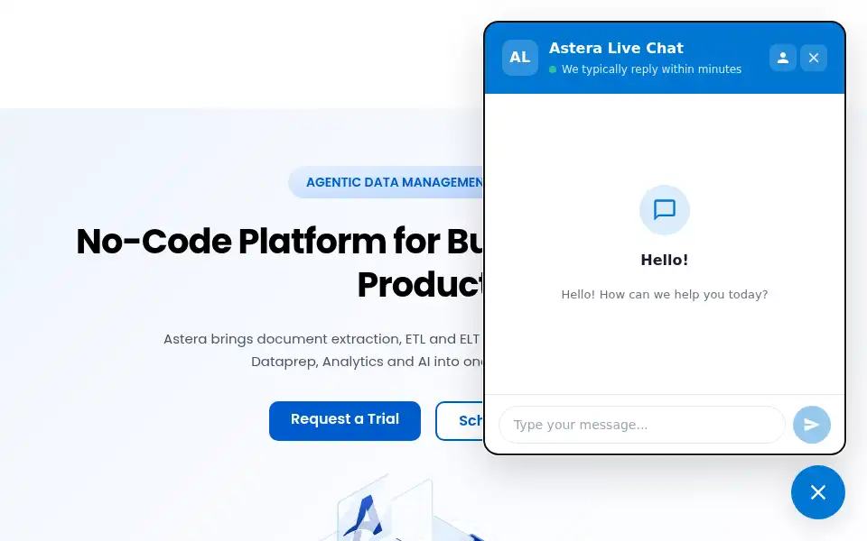 Screenshot of astera.com