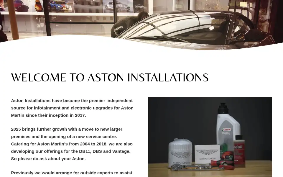 Screenshot of astoninstallations.com