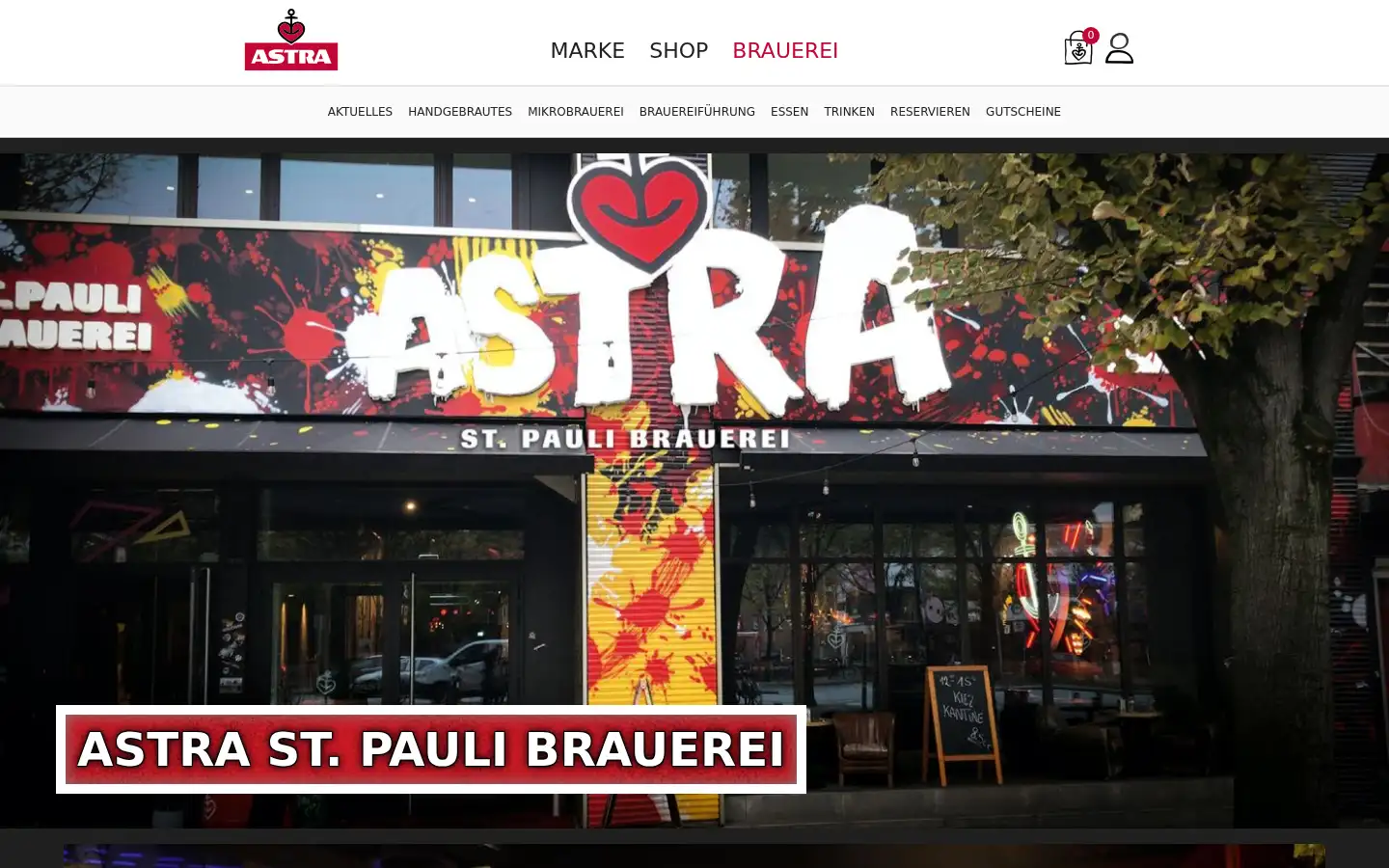 Screenshot of astra-brauerei.de