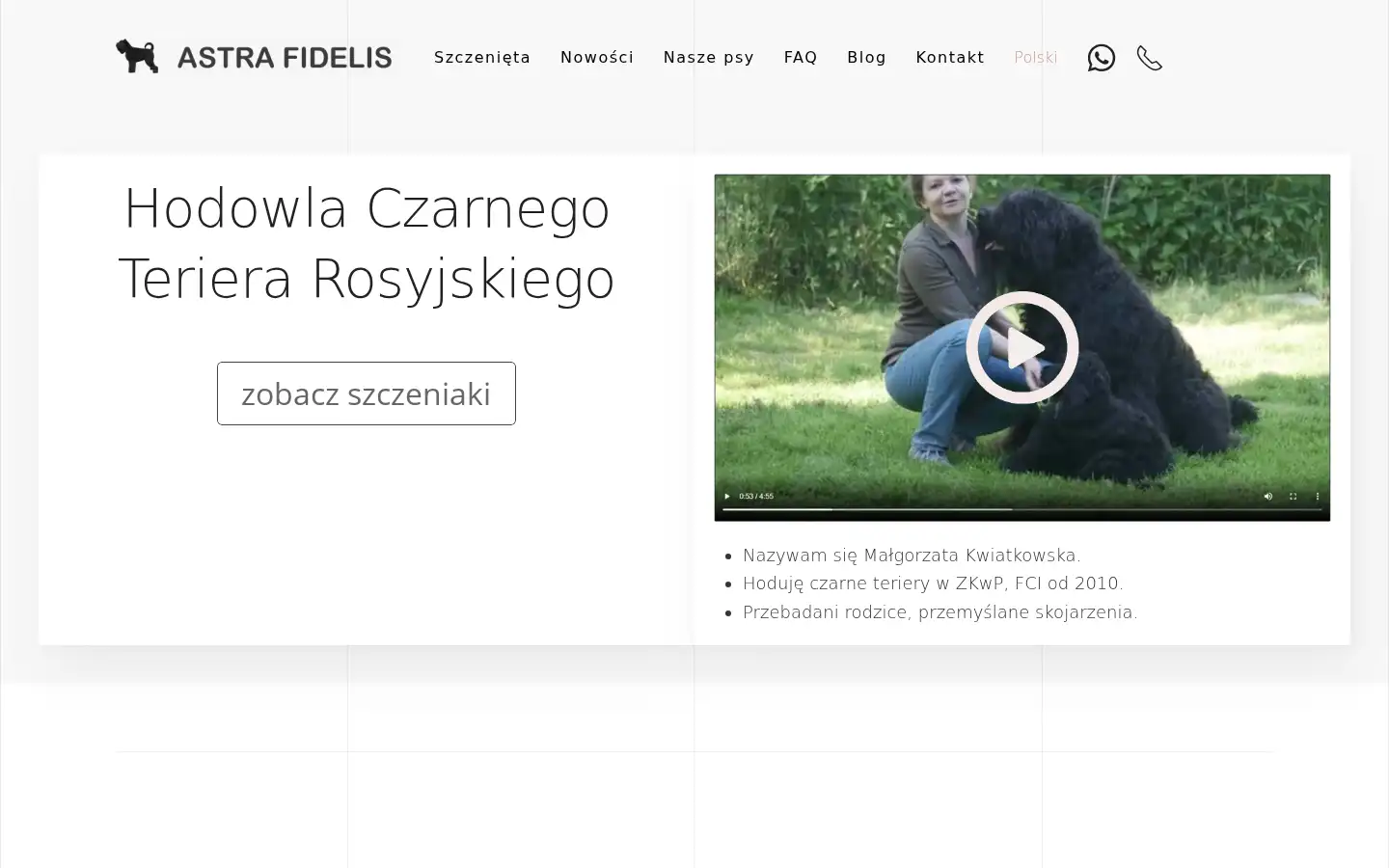 Screenshot of astrafidelis.eu