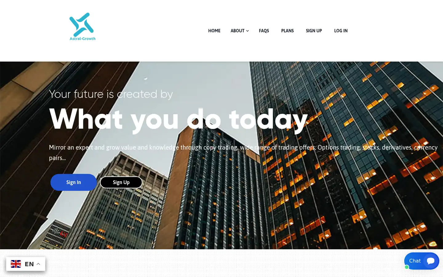 Screenshot of astral-growth.com