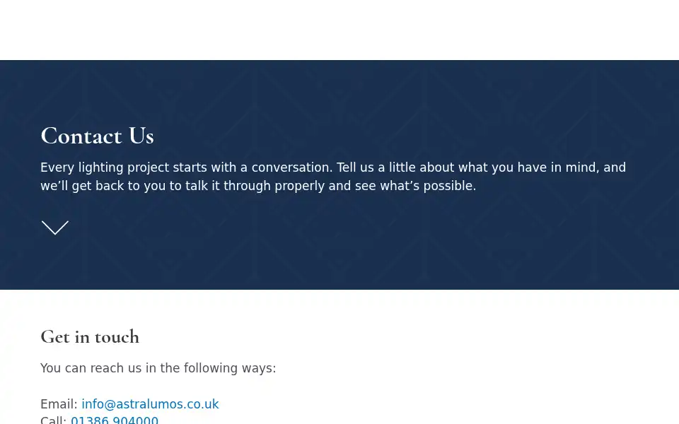 Screenshot of astralumos.co.uk