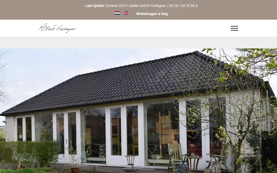 Screenshot of astridvredegoor.nl