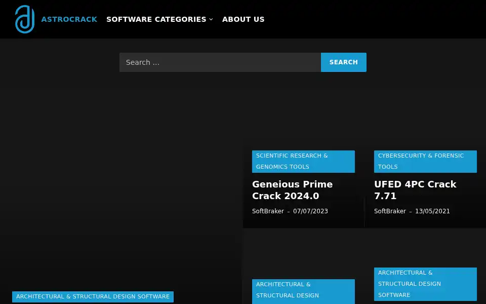 Screenshot of astrocrack.com