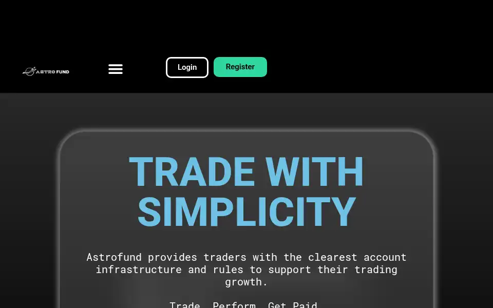 Screenshot of astrofund.io