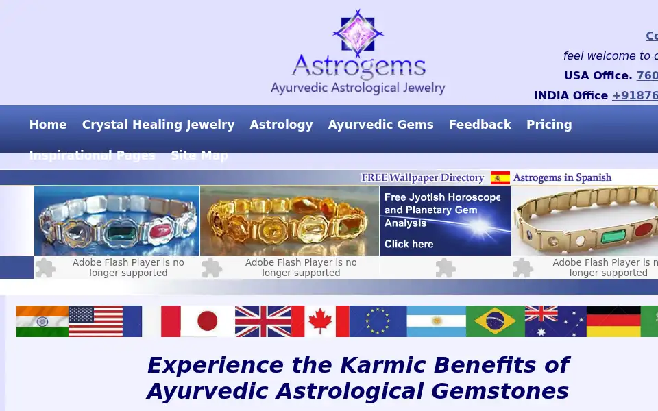 Screenshot of astrogems.com