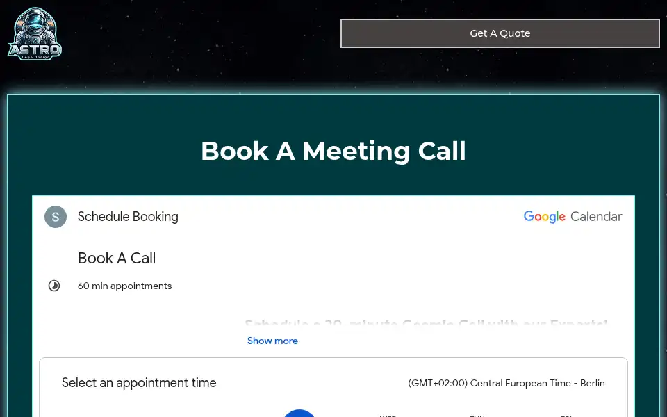 Screenshot of astrologodesign.com