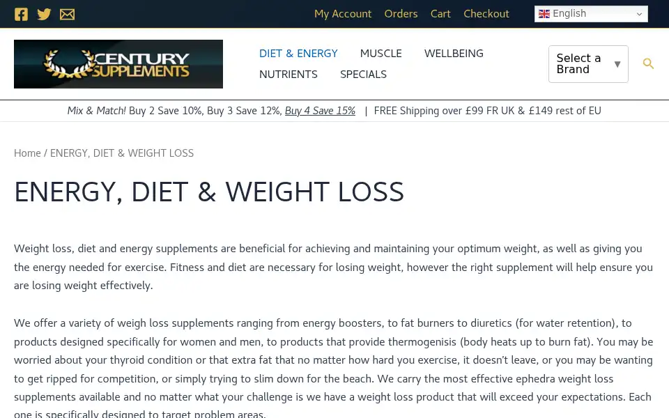 Screenshot of astronutrition.com