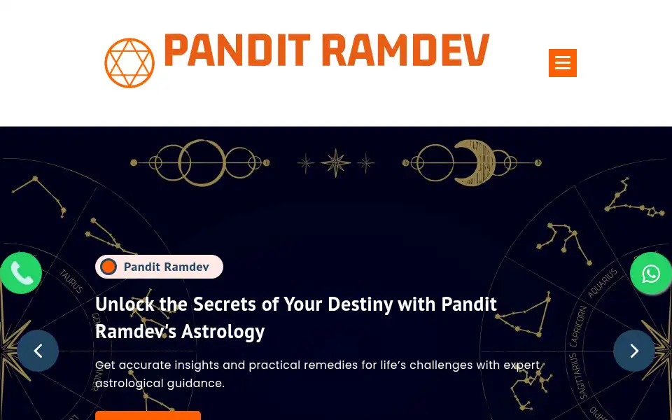 Screenshot of astroramdev.com