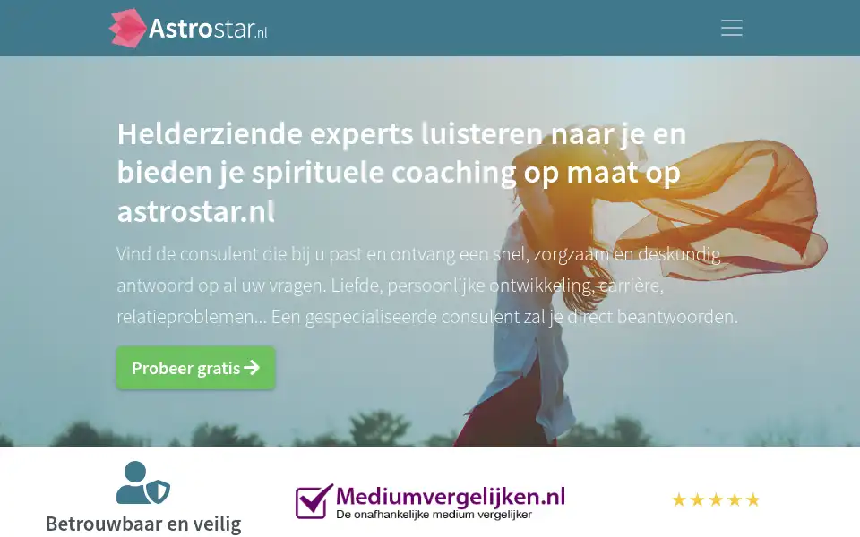 Screenshot of astrostar.nl