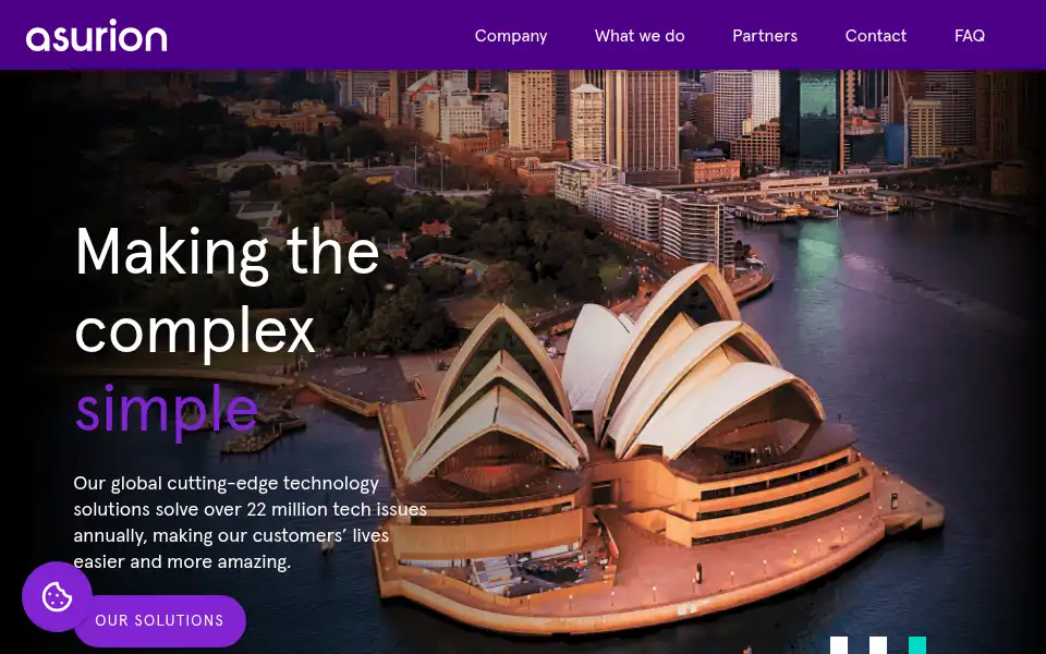 Screenshot of asurion.com.au