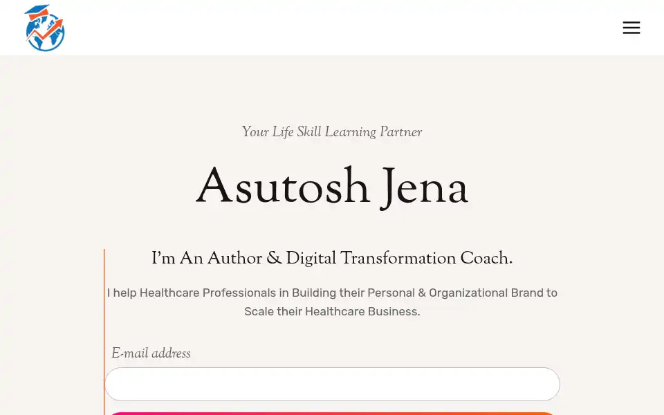 Screenshot of asutoshjena.com