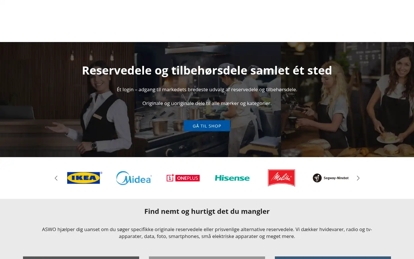 Screenshot of aswo.dk