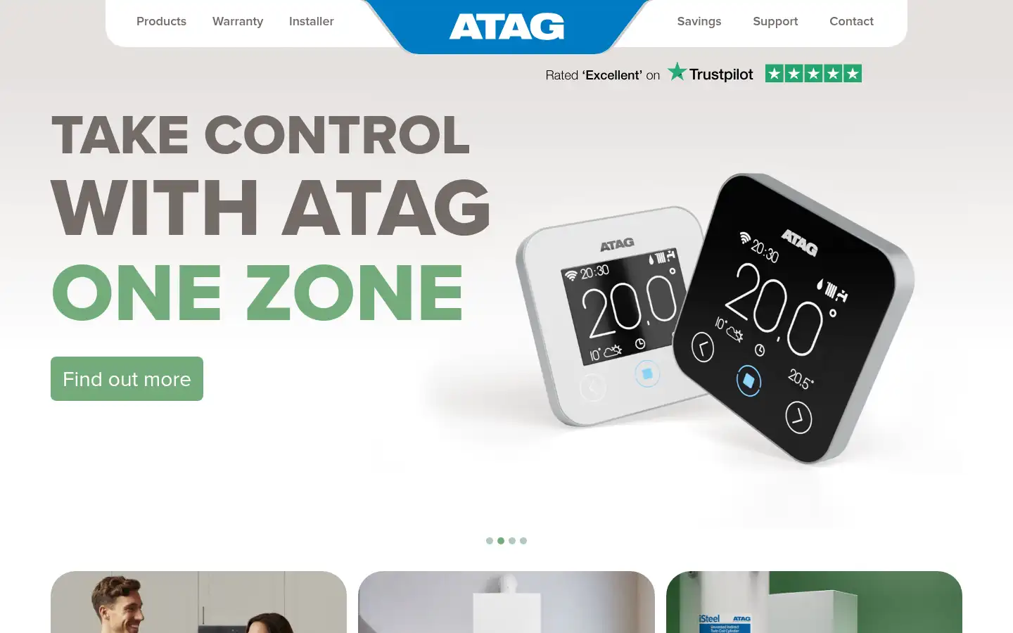 Screenshot of atagheating.co.uk