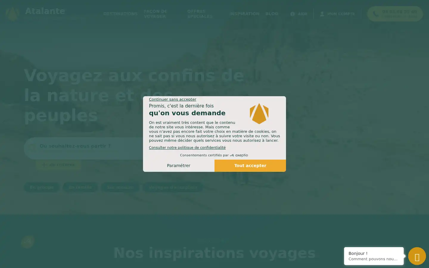 Screenshot of atalante.fr