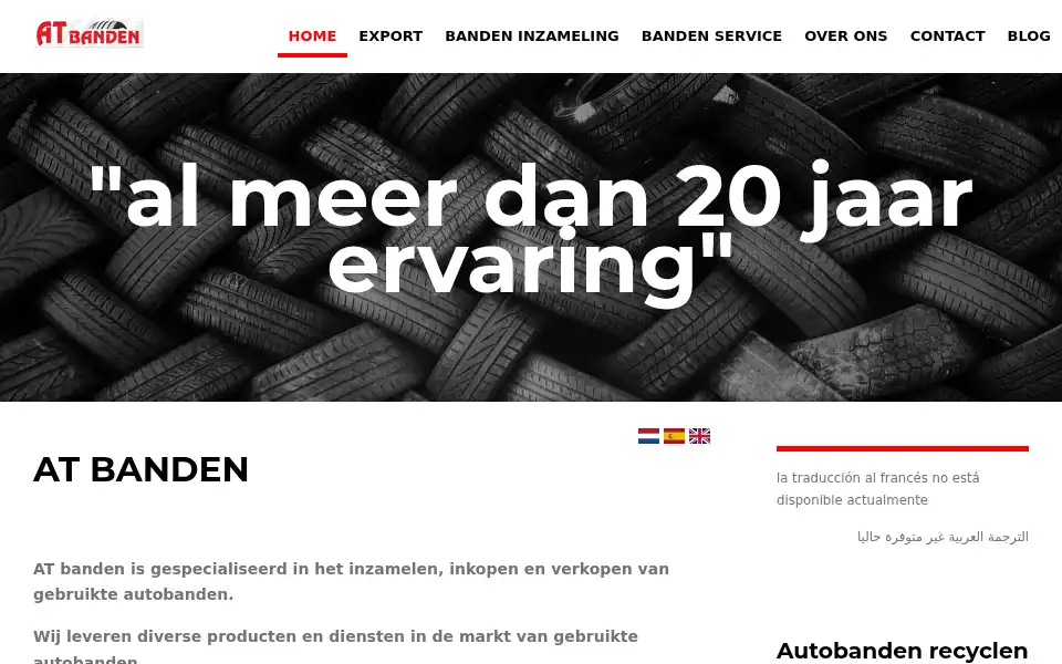Screenshot of atbandenexport.com